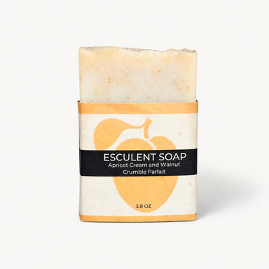 Apricot Cream Walnut Crumble Parfait Soap by Esculent Soap available from White Rock Soap Gallery in Dallas