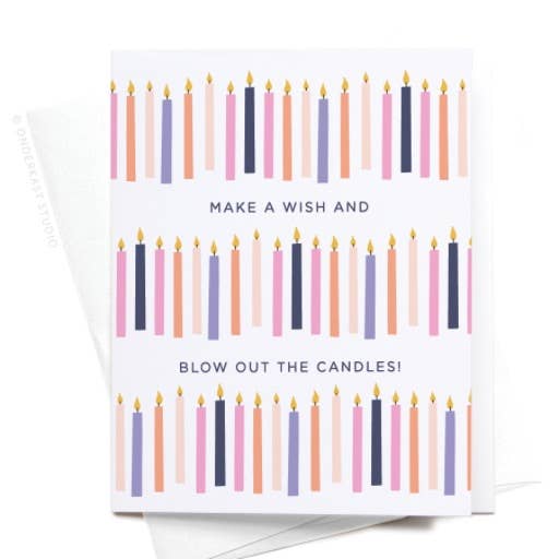 Onderkast Studio - Make a Wish and Blow Out the Candles Greeting Card