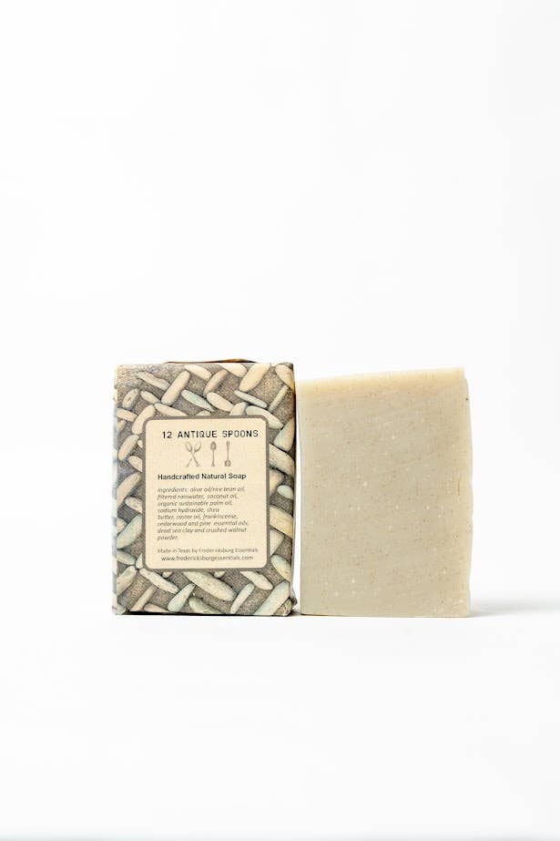 Fredericksburg Essentials - Dead Sea Clay Frankincense and Cedarwood Natural Soap Bar