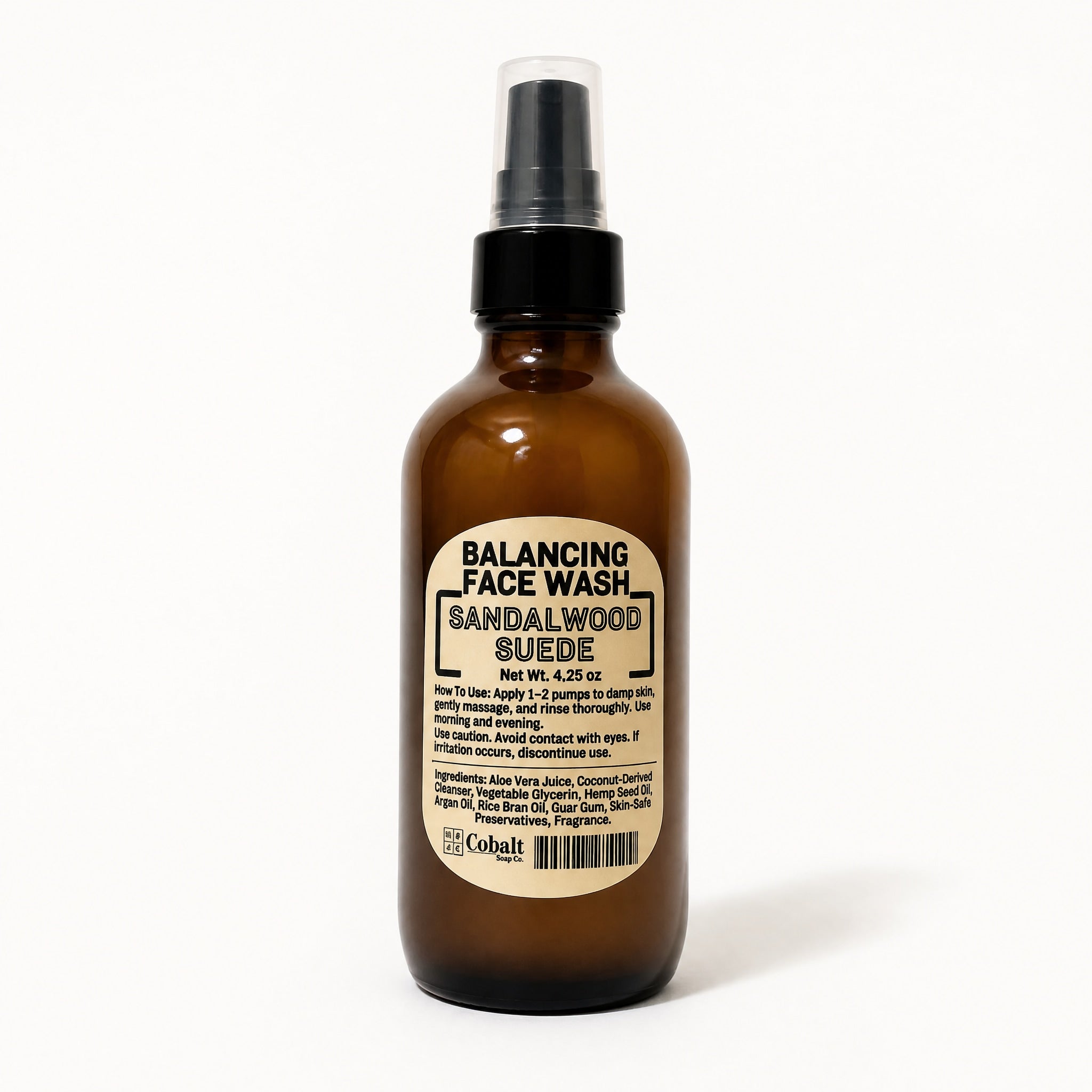Balancing Face Wash by Cobalt Soap available from White Rock Soap Gallery in Dallas