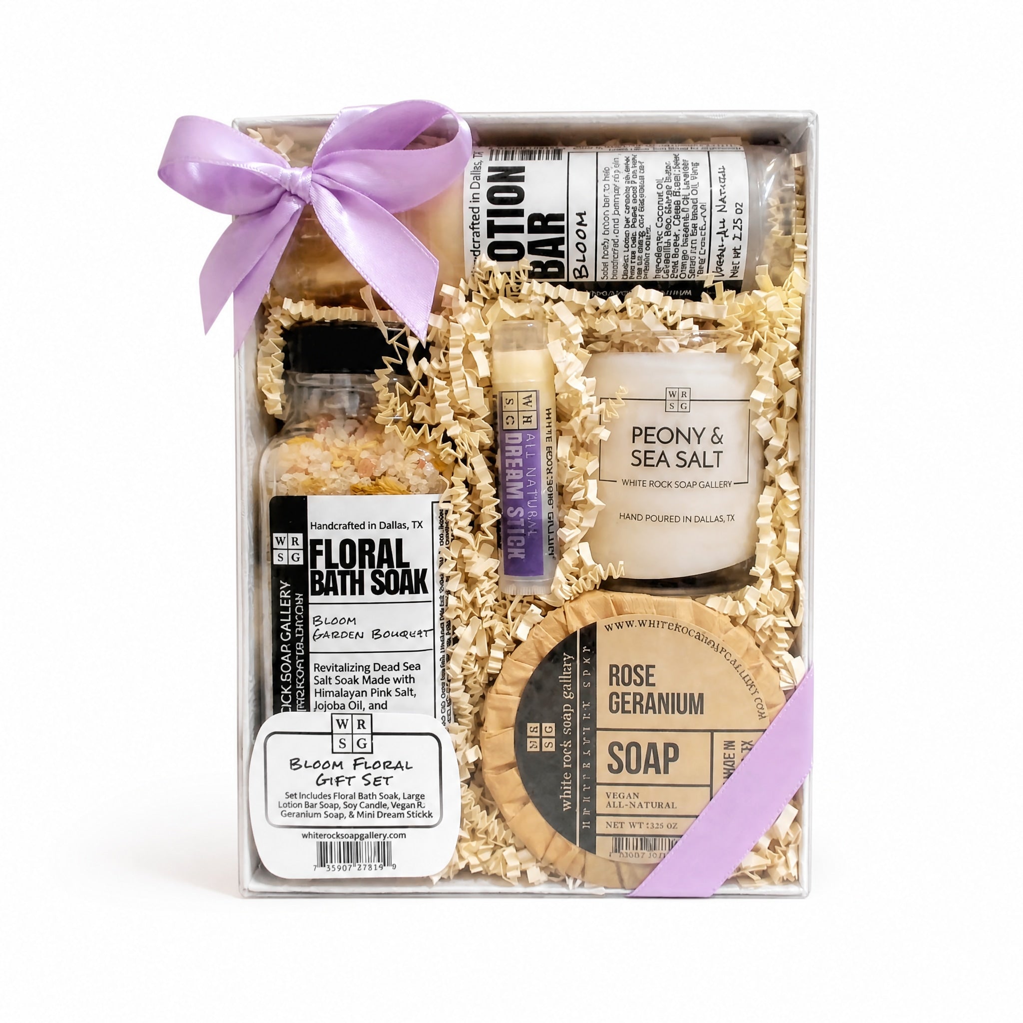 Bloom Floral Spa Gift Set by White Rock Soap Gallery available from White Rock Soap Gallery in Dallas