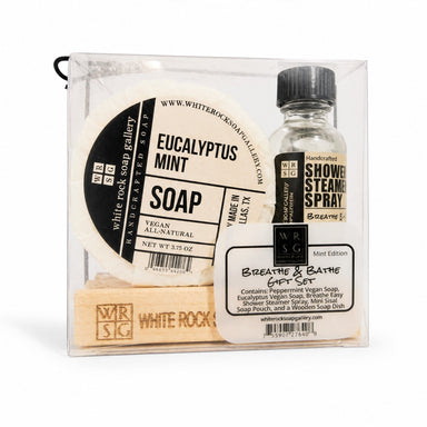 Breathe & Bathe Gift Set - Mint Edition by White Rock Soap Gallery available from White Rock Soap Gallery in Dallas