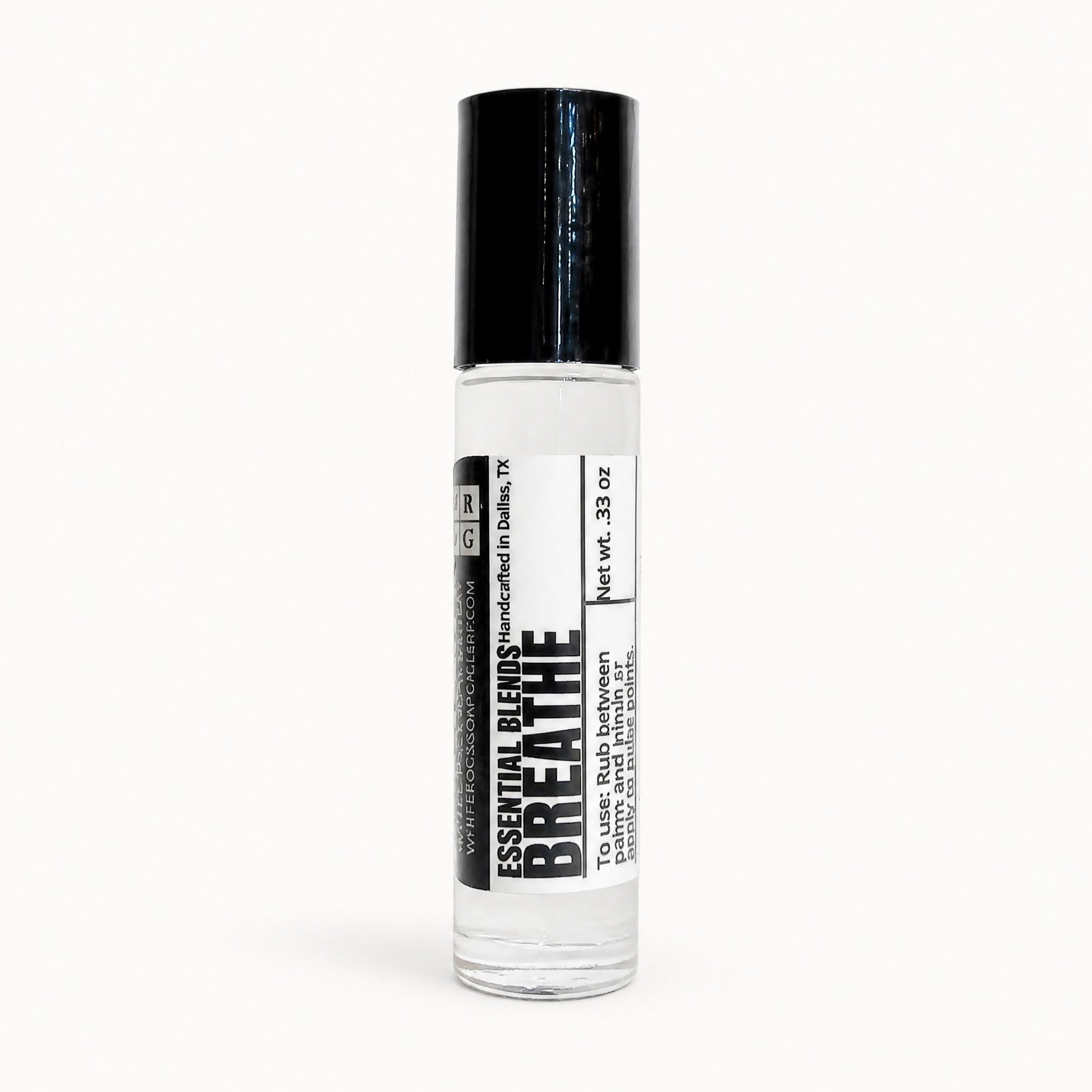 Breathe Essential Oil Rollerball by White Rock Soap Gallery available from White Rock Soap Gallery in Dallas