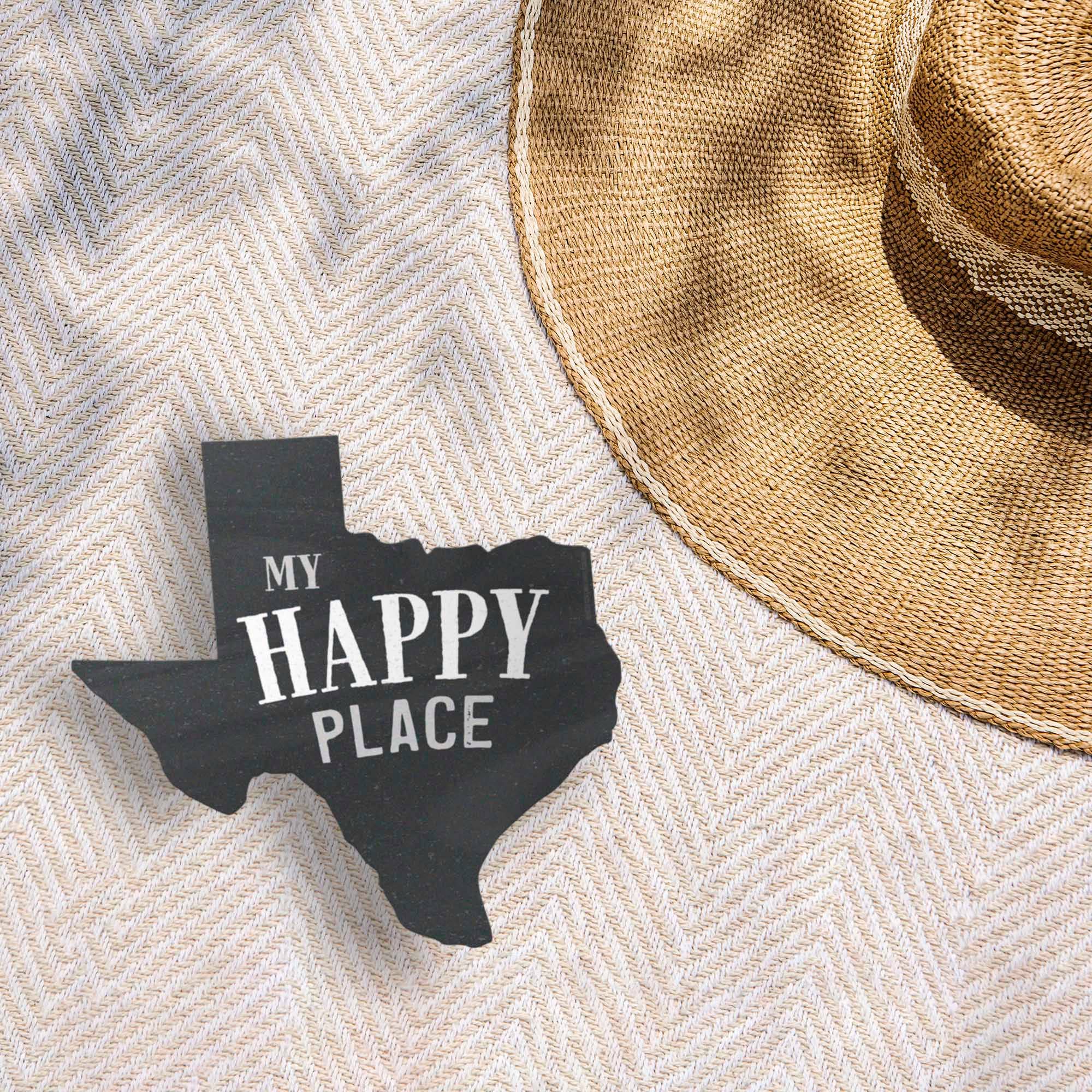 Sentinel Supply - My Happy Place Texas Bumper Sticker