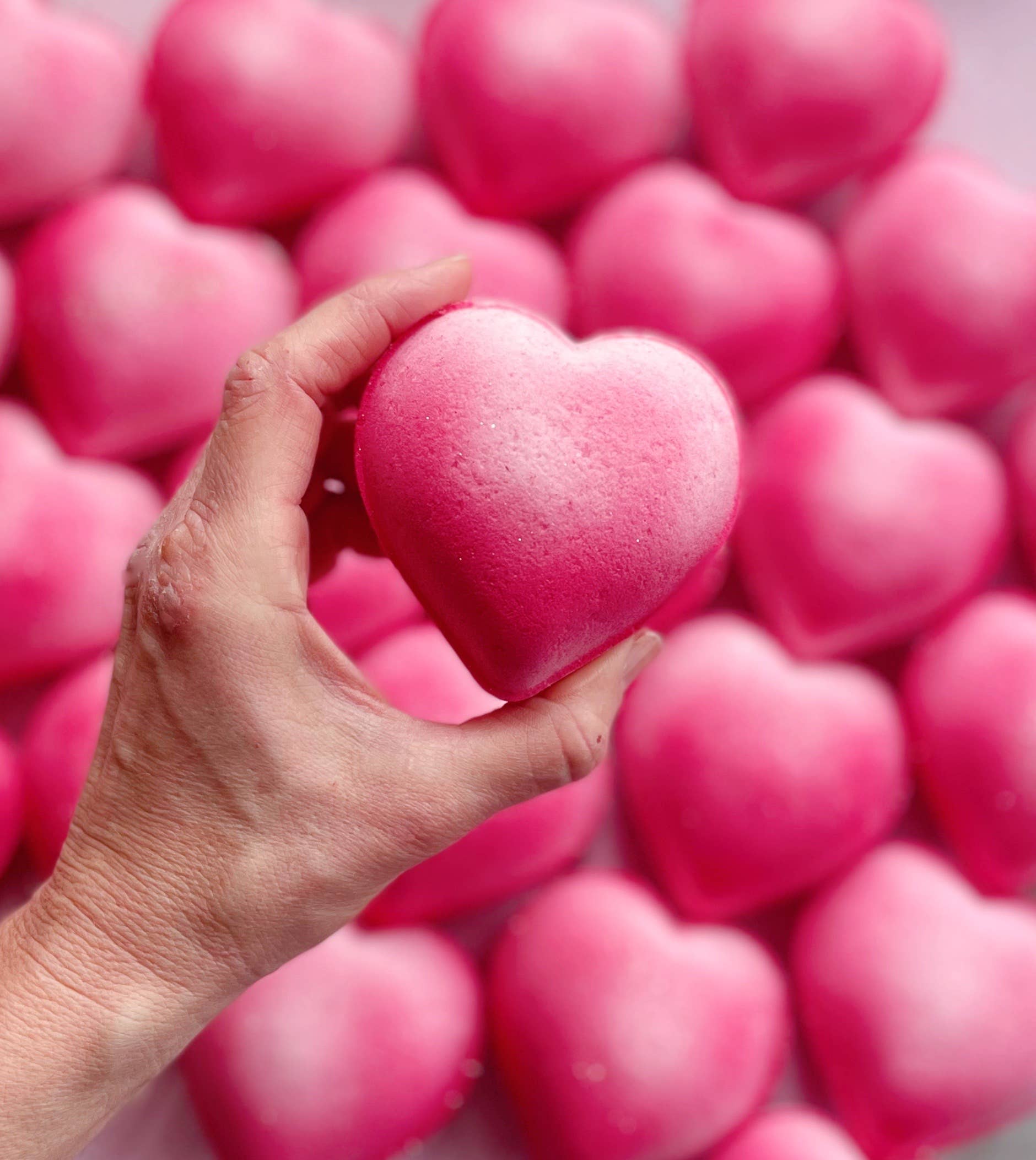 Red Heart Bath Bomb - with toy inside!