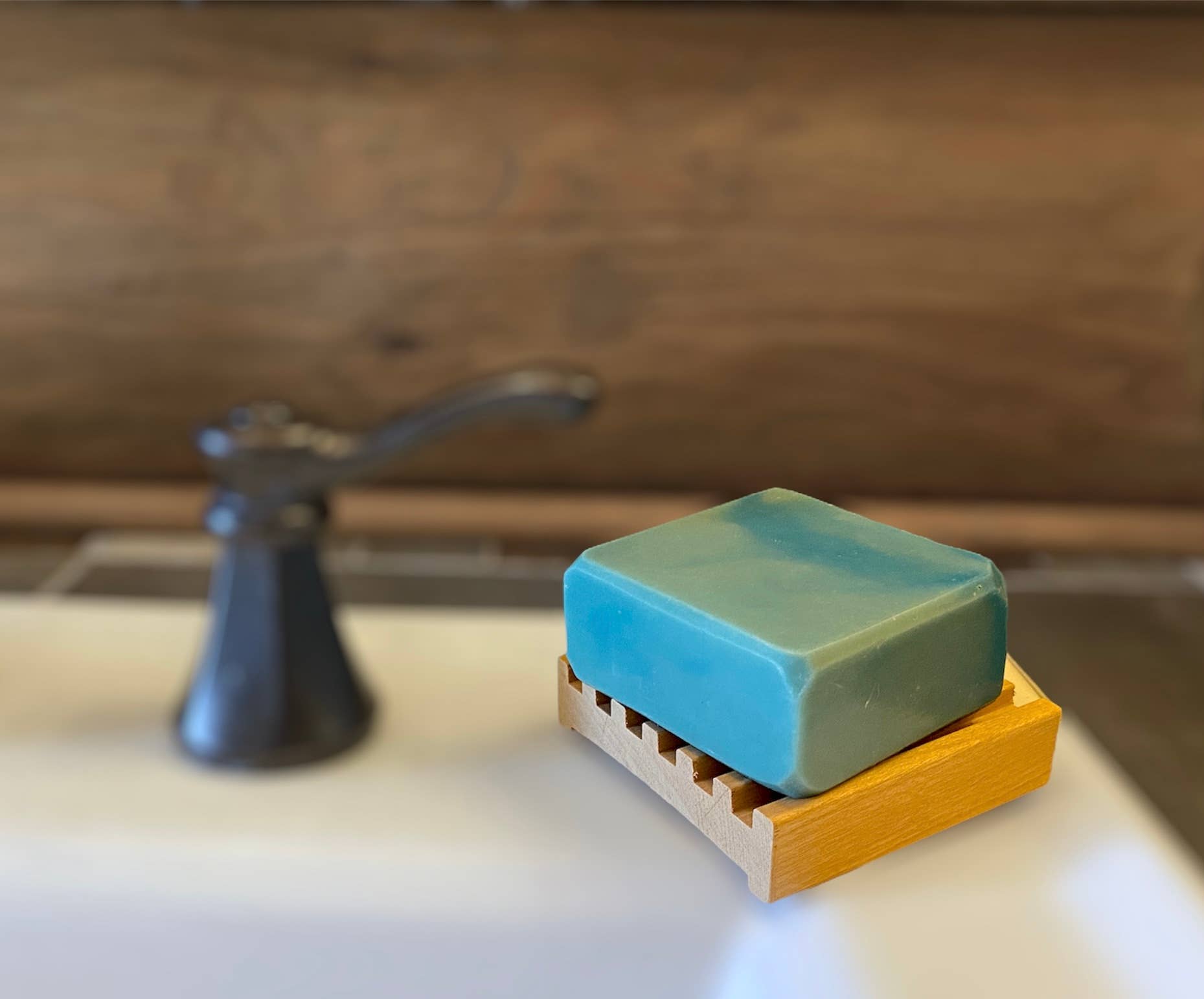 Red Alder Wood Soap Dish