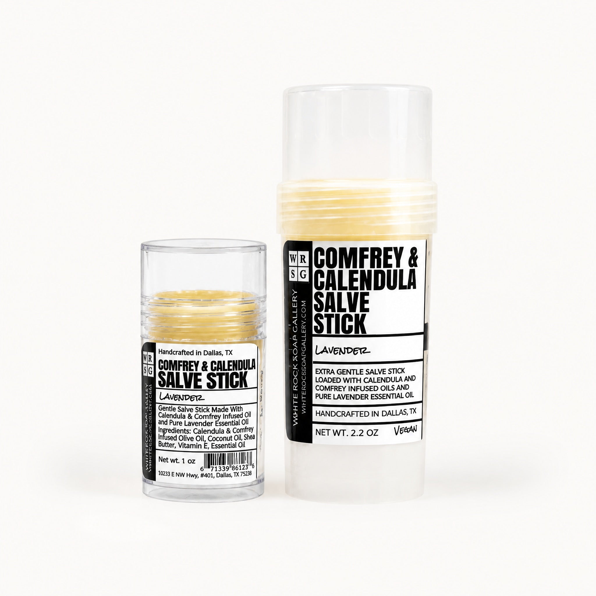 Calendula & Comfrey Salve Stick by White Rock Soap Gallery available from White Rock Soap Gallery in Dallas