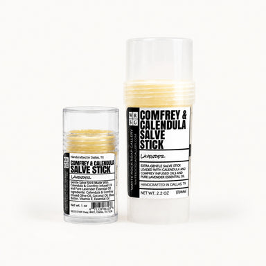 Calendula & Comfrey Salve Stick by White Rock Soap Gallery available from White Rock Soap Gallery in Dallas