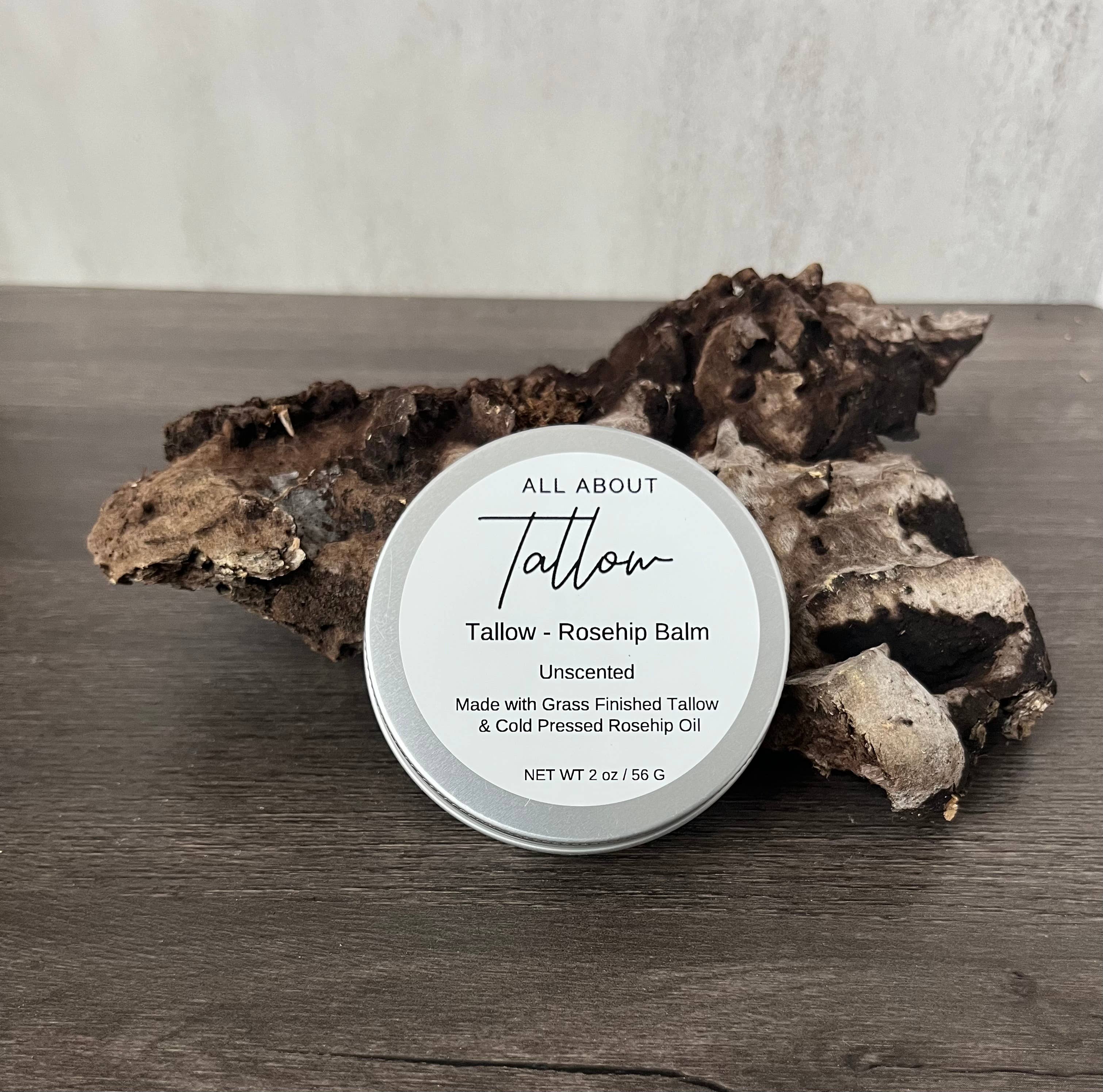 Tallow Rosehip Balm: Unscented
