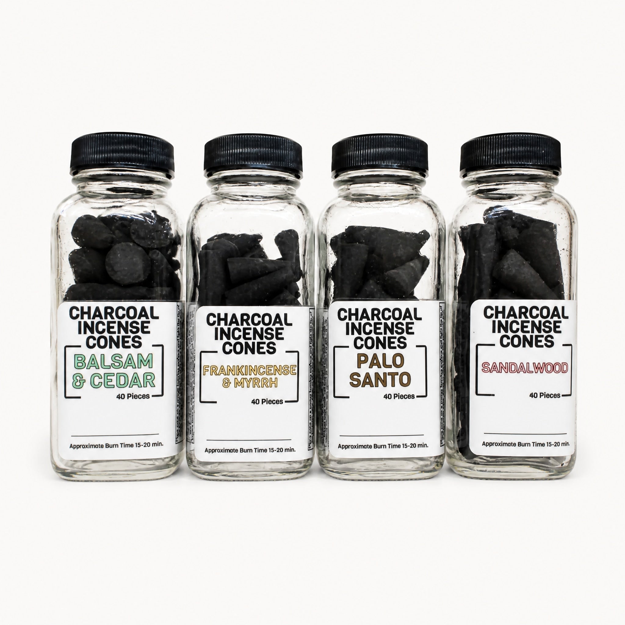 Charcoal Incense Cones by White Rock Soap Gallery available from White Rock Soap Gallery in Dallas