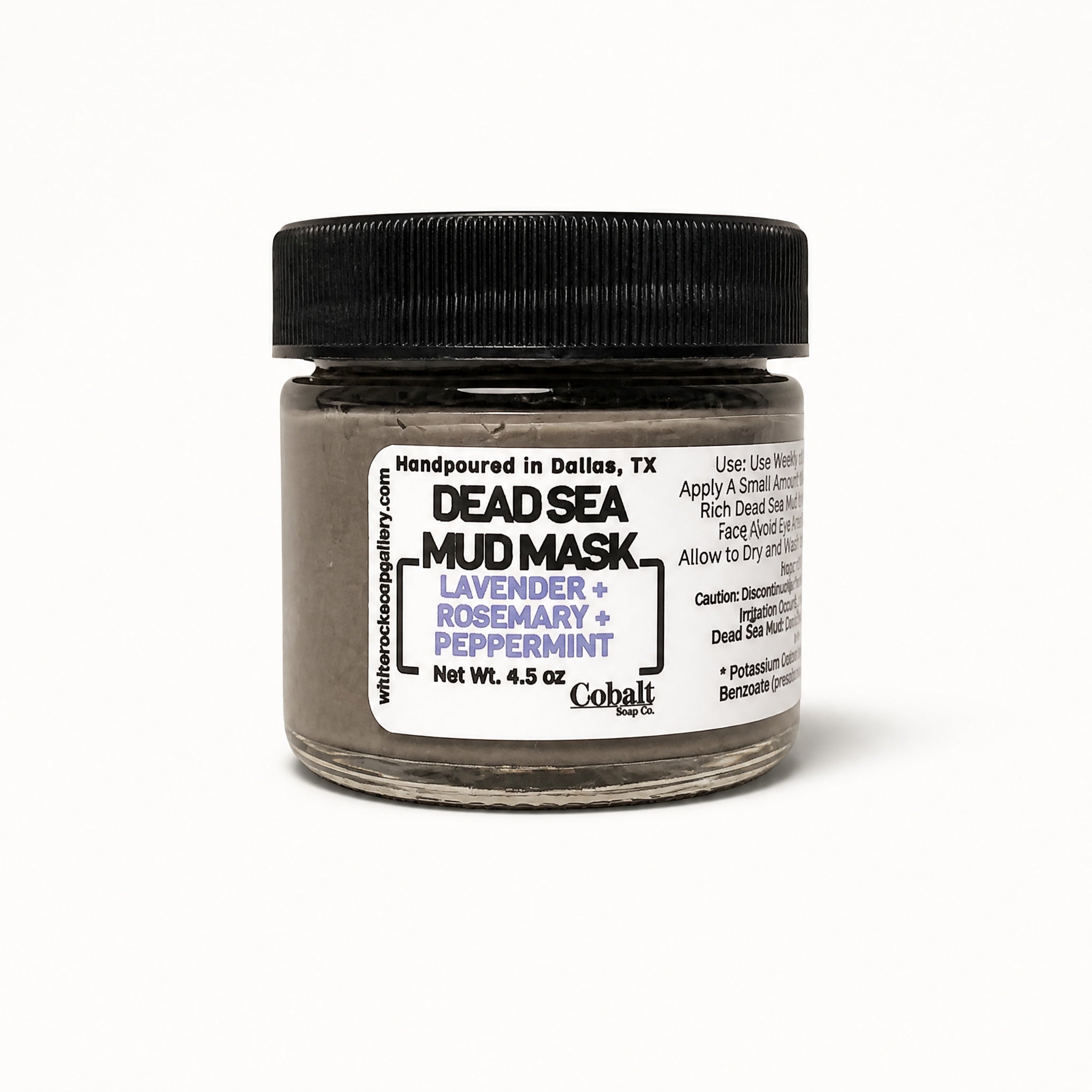 Cobalt Soap Co. Dead Sea Mud Mask by Cobalt Soap available from White Rock Soap Gallery in Dallas