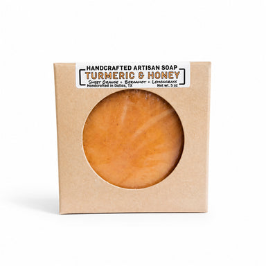 Cobalt Soap Co. Goat Milk & Texas Honey Turmeric Soap Bar by Cobalt Soap available from White Rock Soap Gallery in Dallas