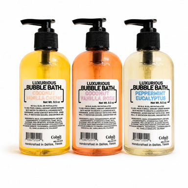Cobalt Soap Co. Luxurious Bubble Bath by Cobalt Soap available from White Rock Soap Gallery in Dallas