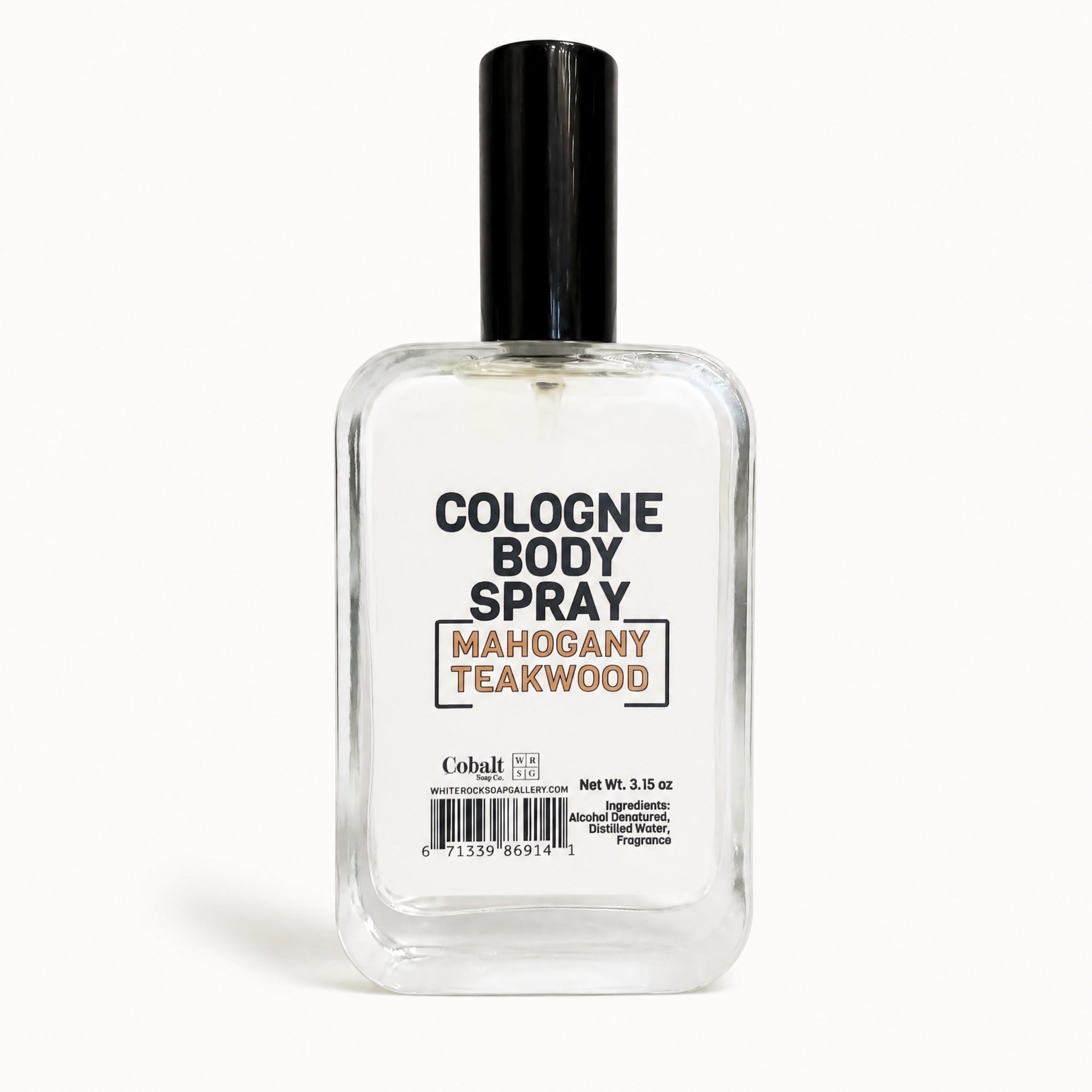 Cobalt Soap Co. Spray Cologne - Mahogany Teakwood by Cobalt Soap available from White Rock Soap Gallery in Dallas
