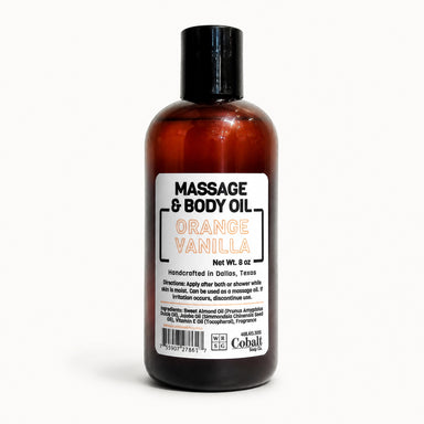 Cobalt Soap Massage & Body Oil by Cobalt Soap available from White Rock Soap Gallery in Dallas