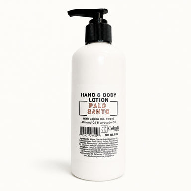 Cobalt Soap Palo Santo Lotion - NEW! by Cobalt Soap available from White Rock Soap Gallery in Dallas