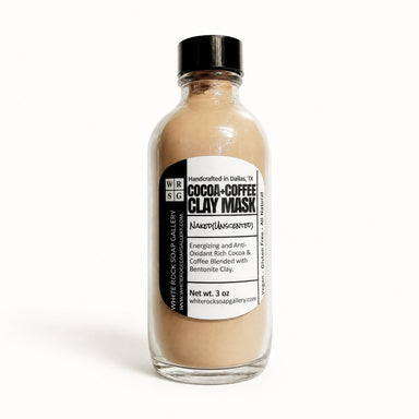 Cocoa Coffee Clay Mask by White Rock Soap Gallery available from White Rock Soap Gallery in Dallas