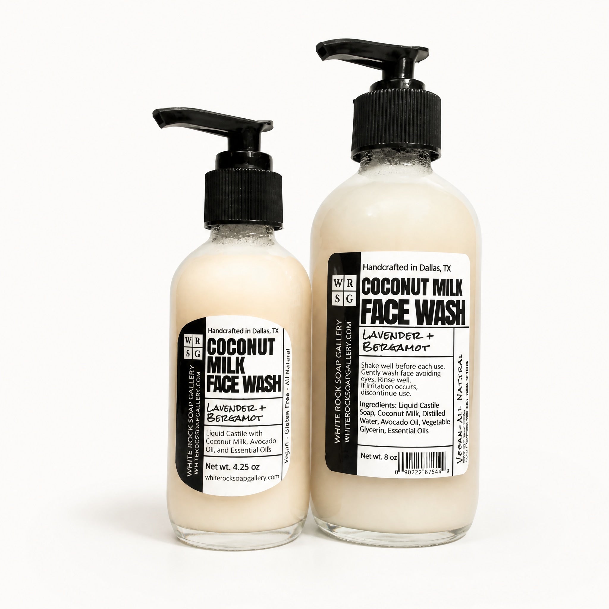 Coconut Milk Face Wash by White Rock Soap Gallery available from White Rock Soap Gallery in Dallas