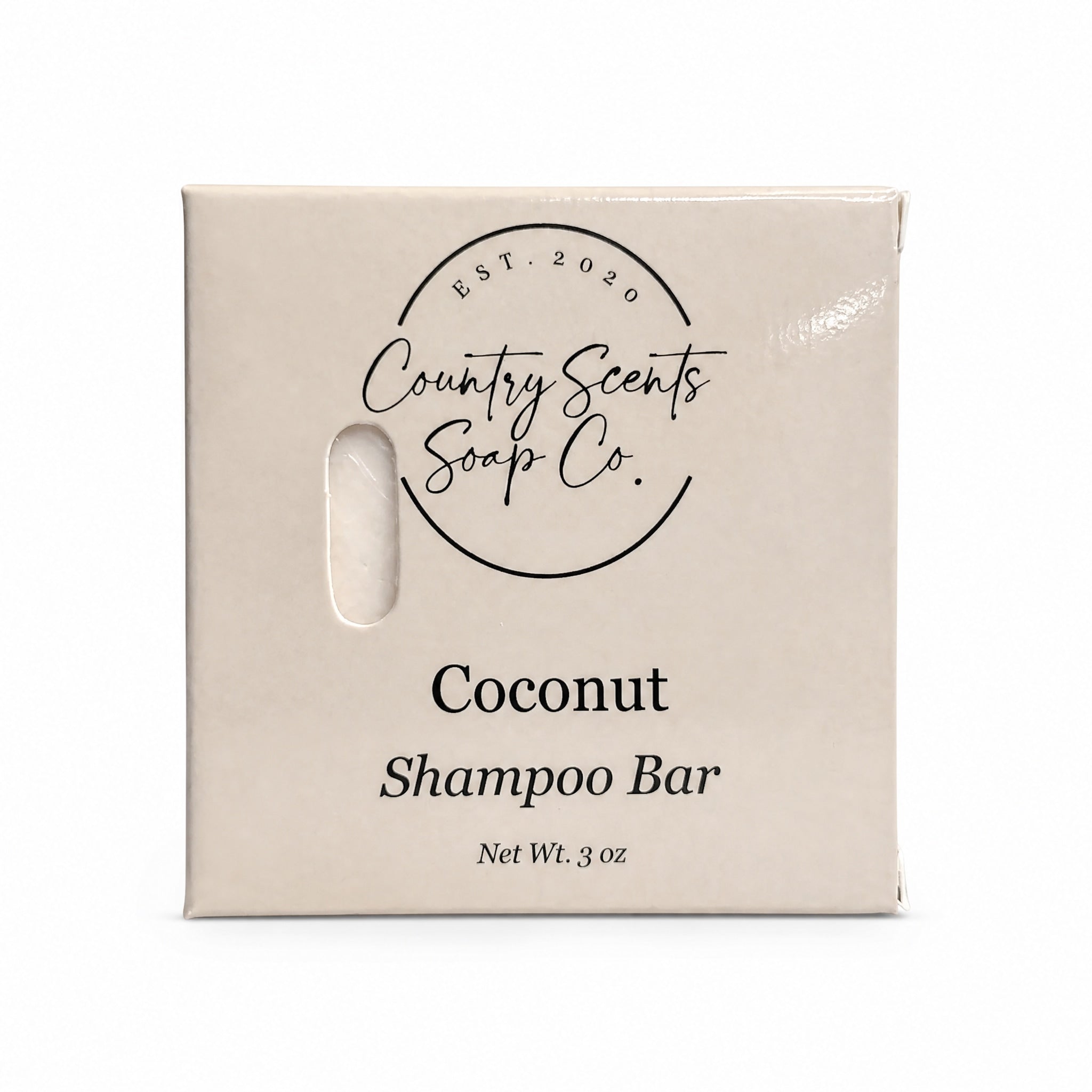 Country Scents Soap Co. - Coconut Shampoo Bar by Country Scents Soap Co. available from White Rock Soap Gallery in Dallas