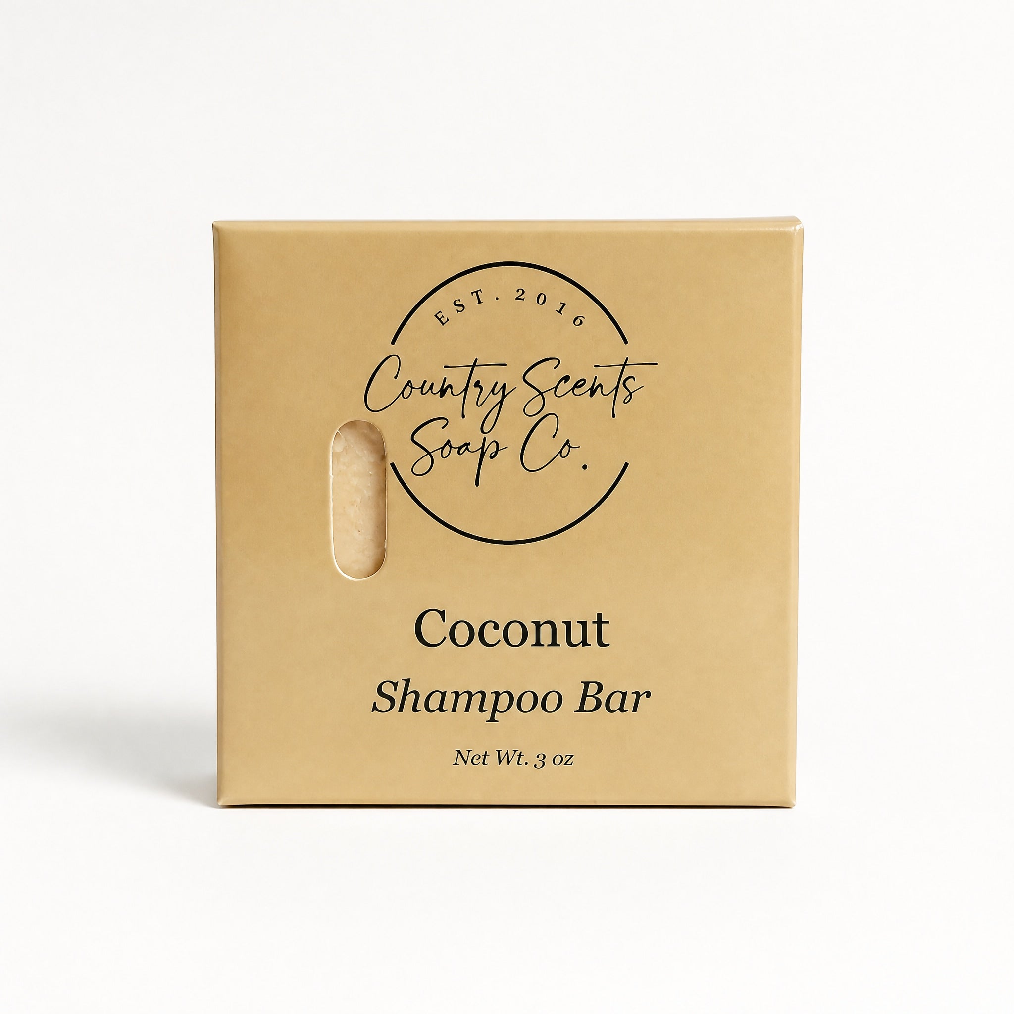 Country Scents Soap Co. - Coconut Shampoo Bar by Country Scents Soap Co. available from White Rock Soap Gallery in Dallas