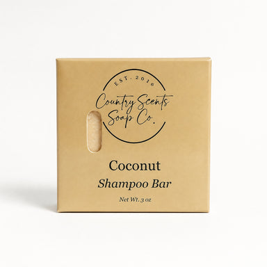 Country Scents Soap Co. - Coconut Shampoo Bar by Country Scents Soap Co. available from White Rock Soap Gallery in Dallas