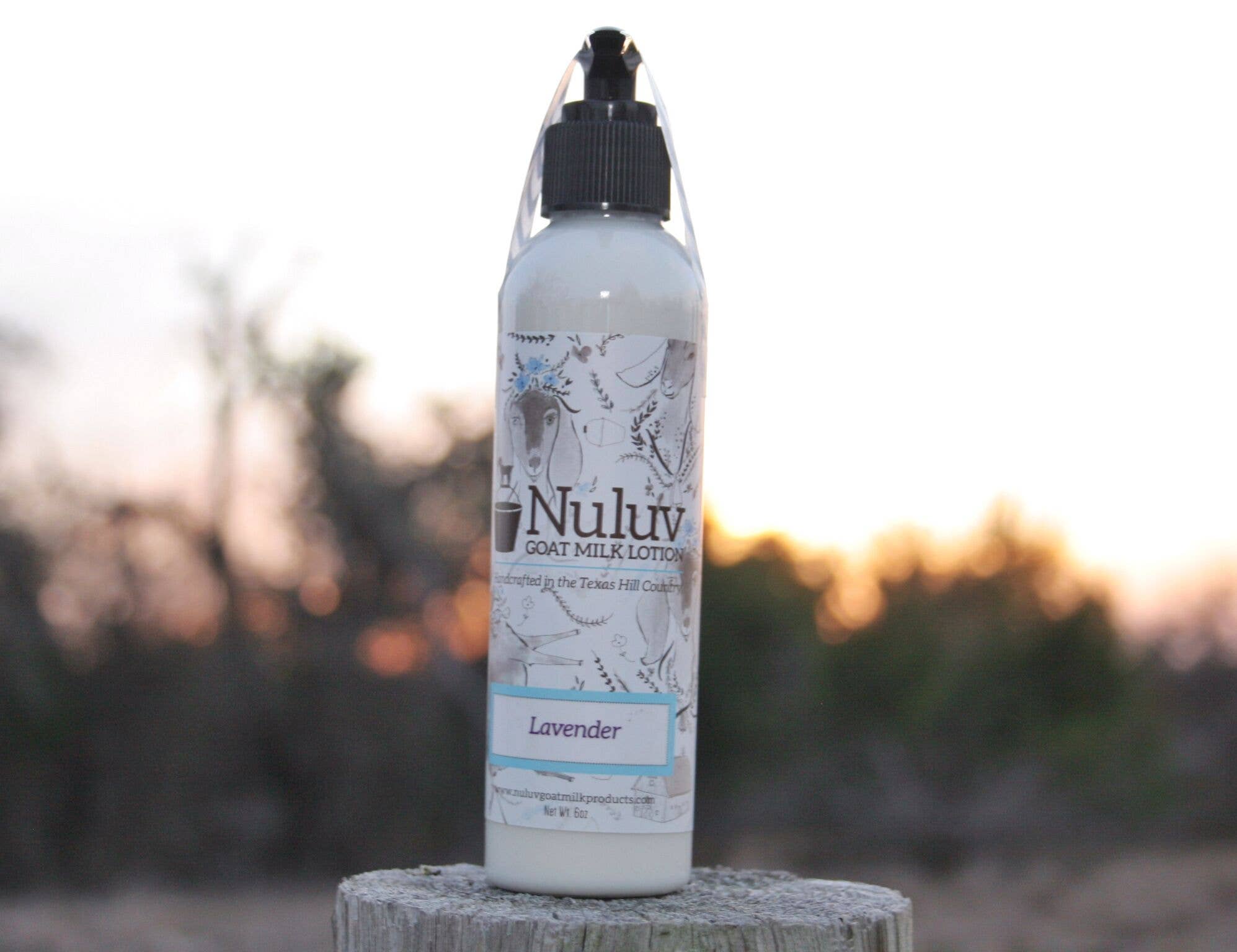 Nuluv Goat Milk Products - Nuluv Goat Milk Lotion 6-oz Pump: Lavender