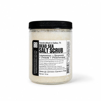 Dead Sea Salt Scrub by White Rock Soap Gallery available from White Rock Soap Gallery in Dallas