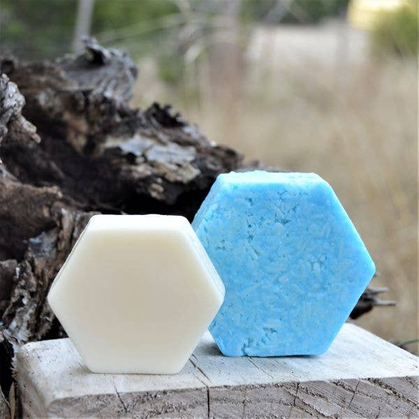 Sheepish Grins - Solid Shower Bars and Conditioner Bars: Lemon Lavender / Set of Both