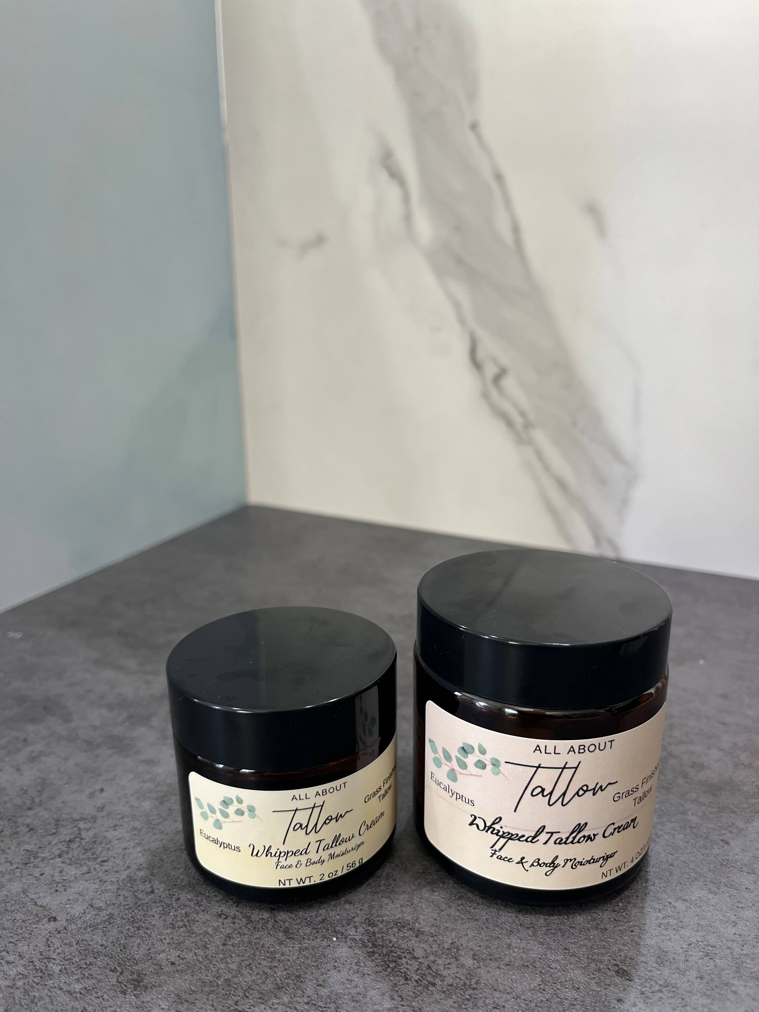 Whipped Tallow Cream - Face & Body Moisturizer: Vanilla / 2 oz