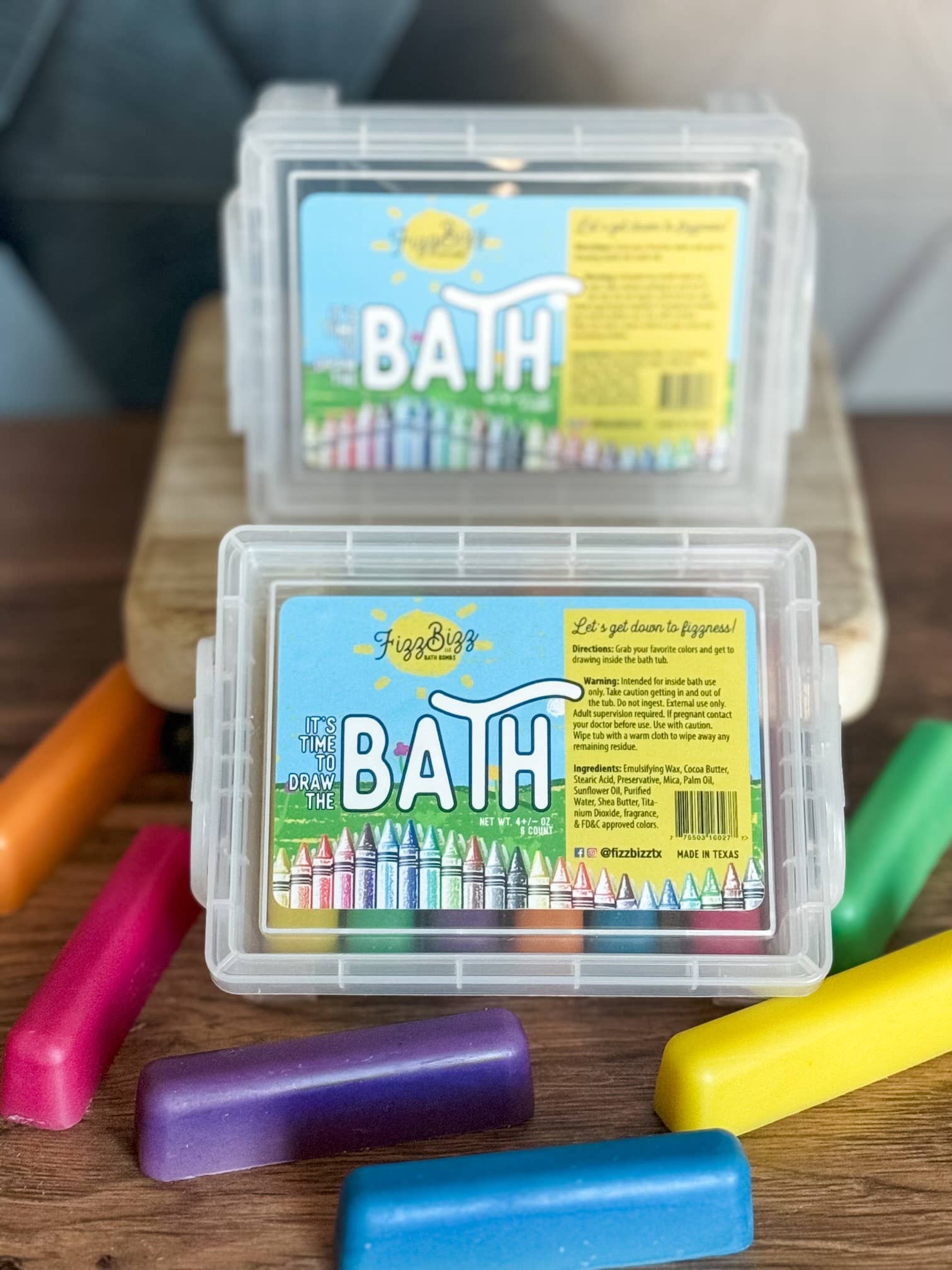 Fizz Bizz LLC - It's time to draw the bath! Bath Crayons