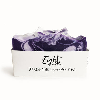 Eight Soap Co. Goats Milk Lavender by Eight Soap Co available from White Rock Soap Gallery in Dallas