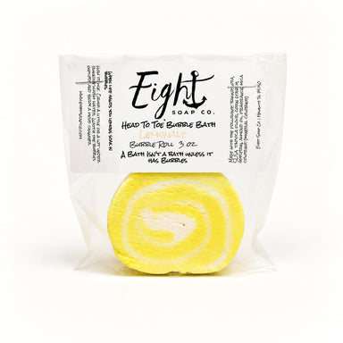 Eight Soap Co. Lemonade Bubble Bar by Eight Soap Co available from White Rock Soap Gallery in Dallas