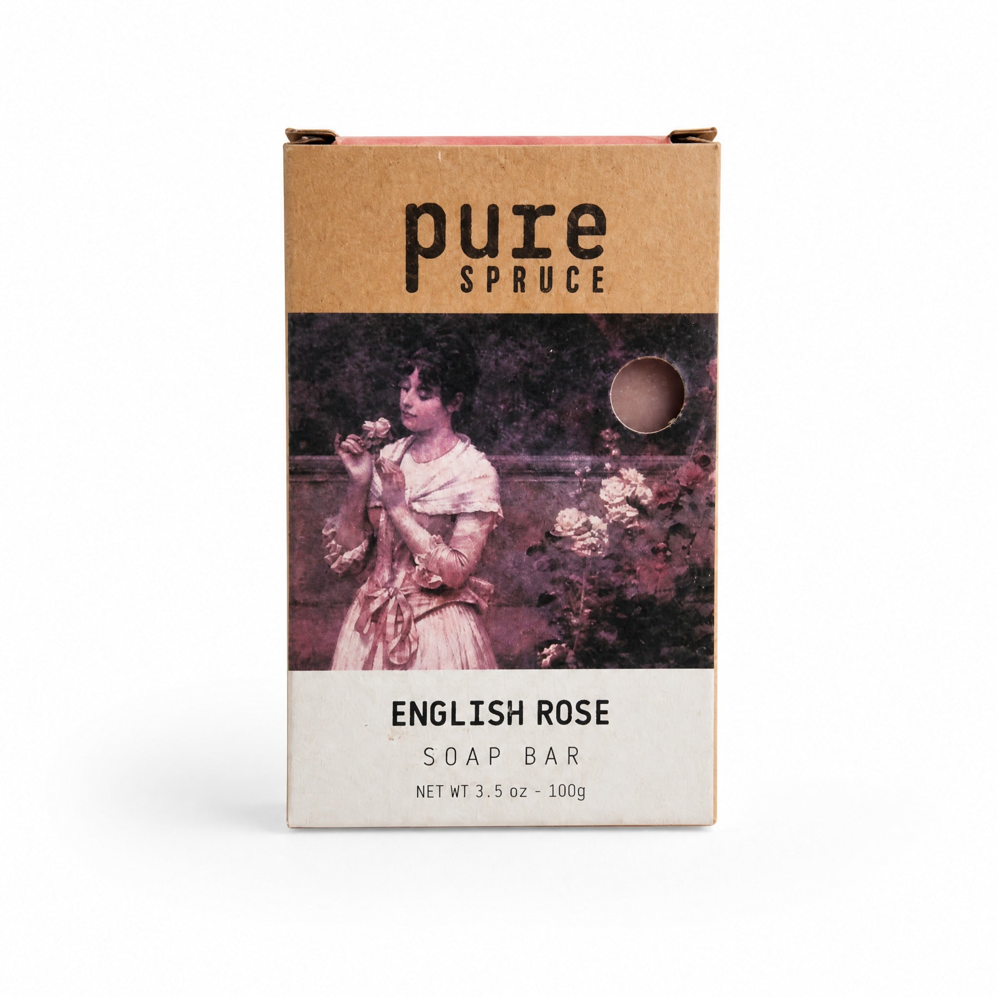 English Rose | Natural Soap Bar by Pure Spruce available from White Rock Soap Gallery in Dallas