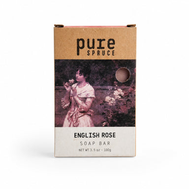 English Rose | Natural Soap Bar by Pure Spruce available from White Rock Soap Gallery in Dallas