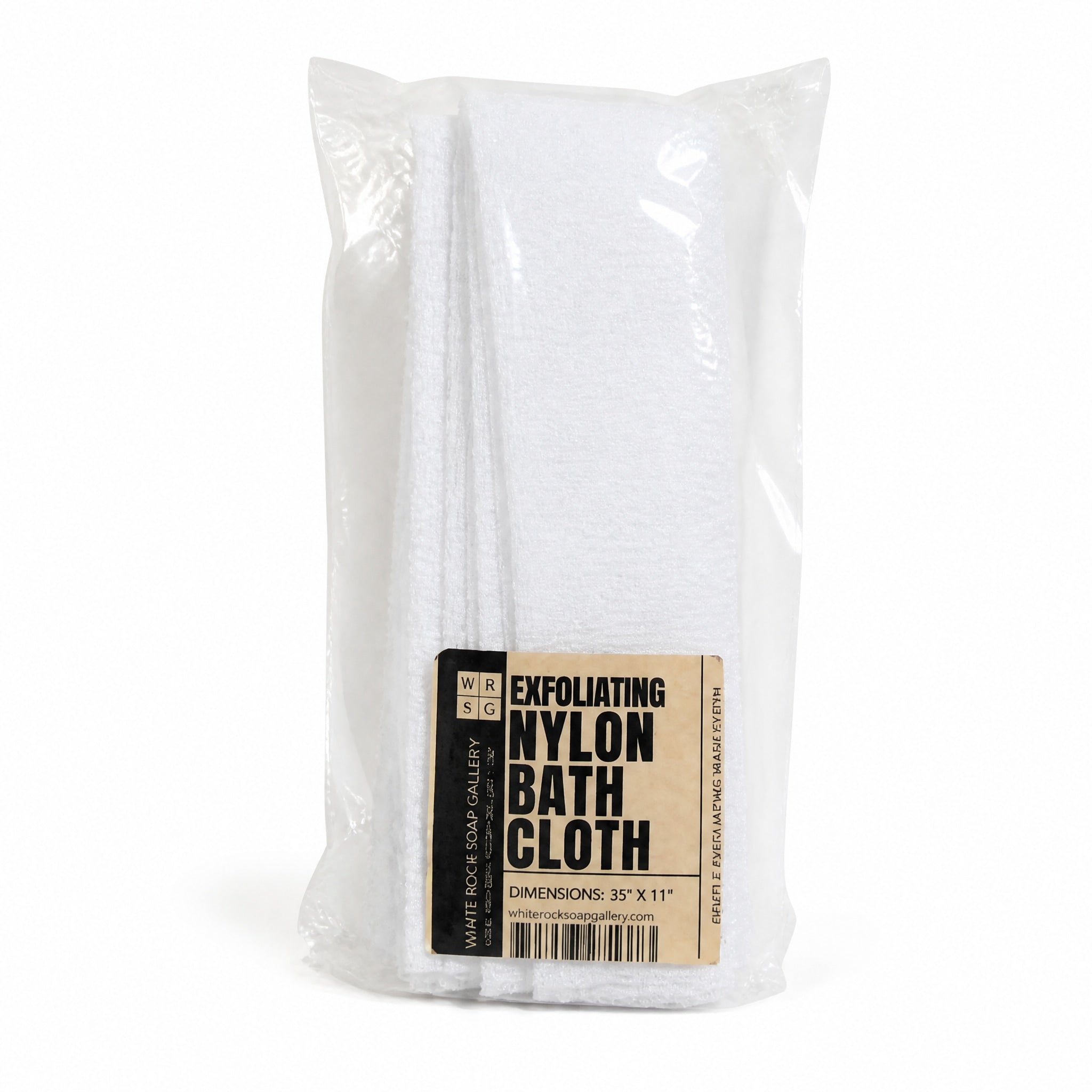 Exfoliating Nylon Bath Cloth by WRSG Accessories available from White Rock Soap Gallery in Dallas
