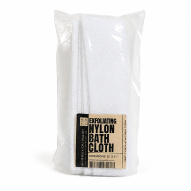 Exfoliating Nylon Bath Cloth by WRSG Accessories available from White Rock Soap Gallery in Dallas