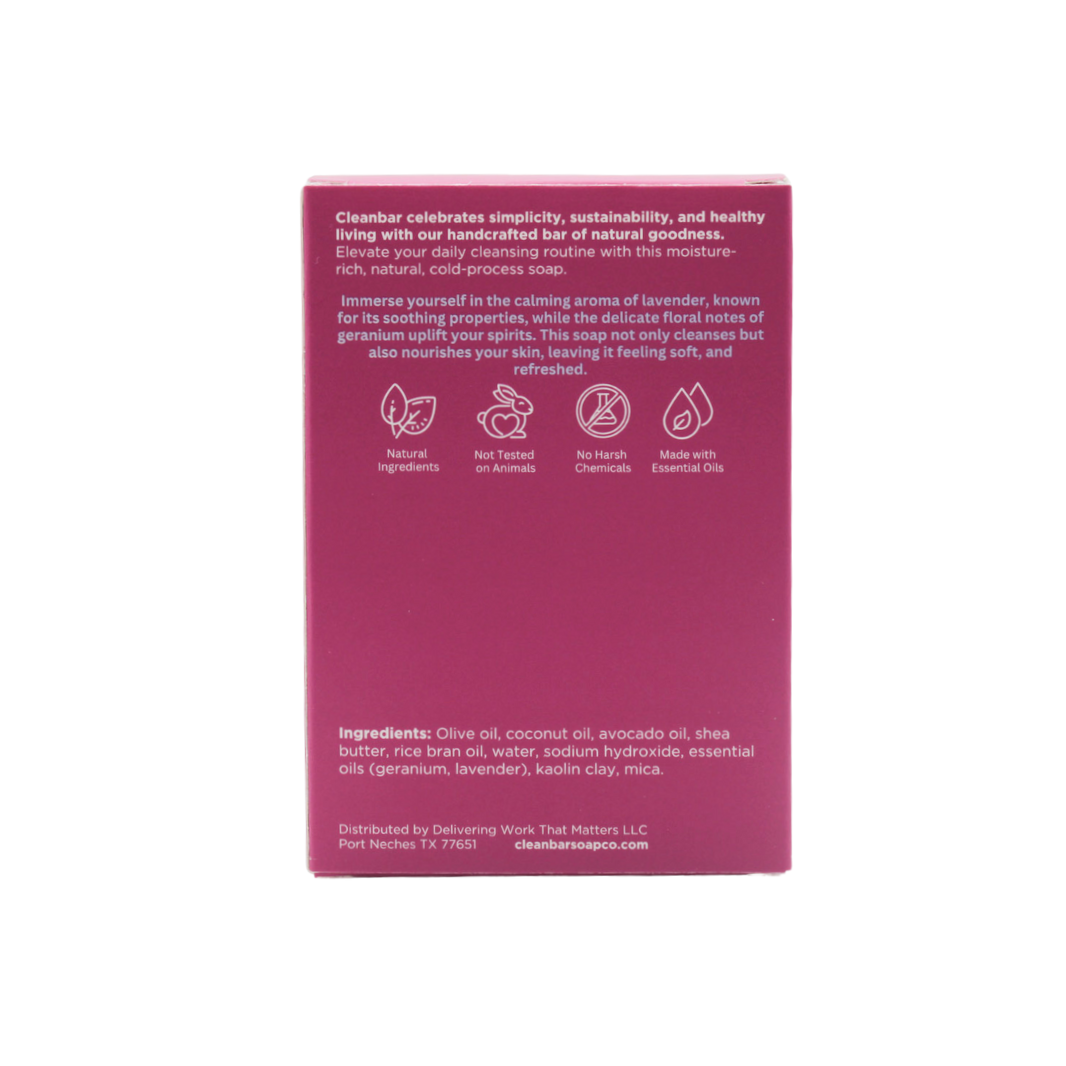 In Full Bloom - Geranium and Lavender Bar Soap