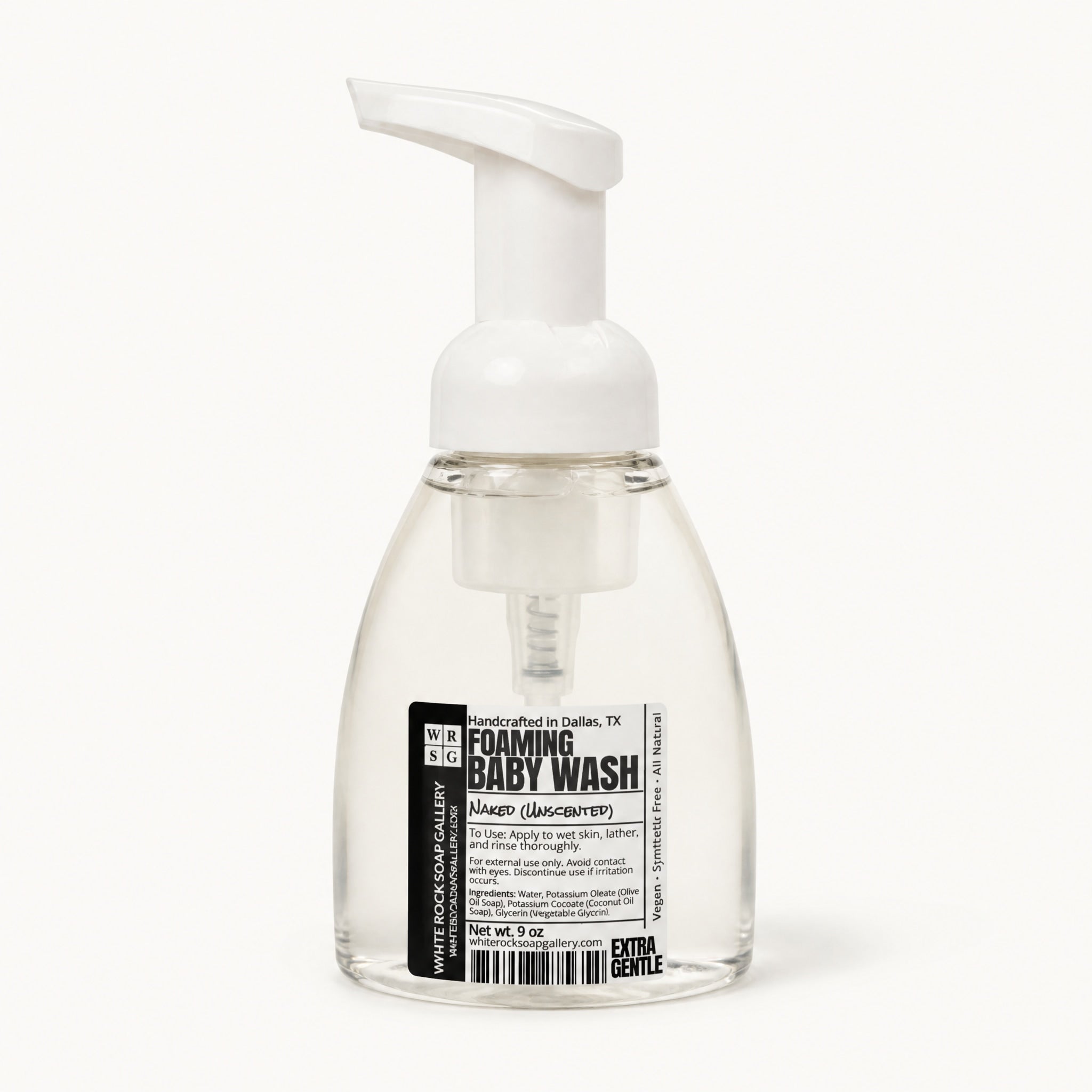 Gentle Baby Foaming Wash by White Rock Soap Gallery available from White Rock Soap Gallery in Dallas