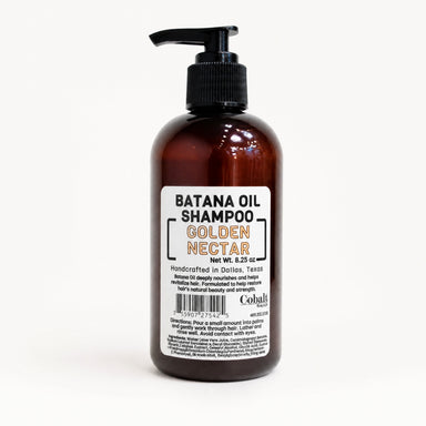 Golden Nectar Batana Oil Shampoo by Cobalt Soap available from White Rock Soap Gallery in Dallas