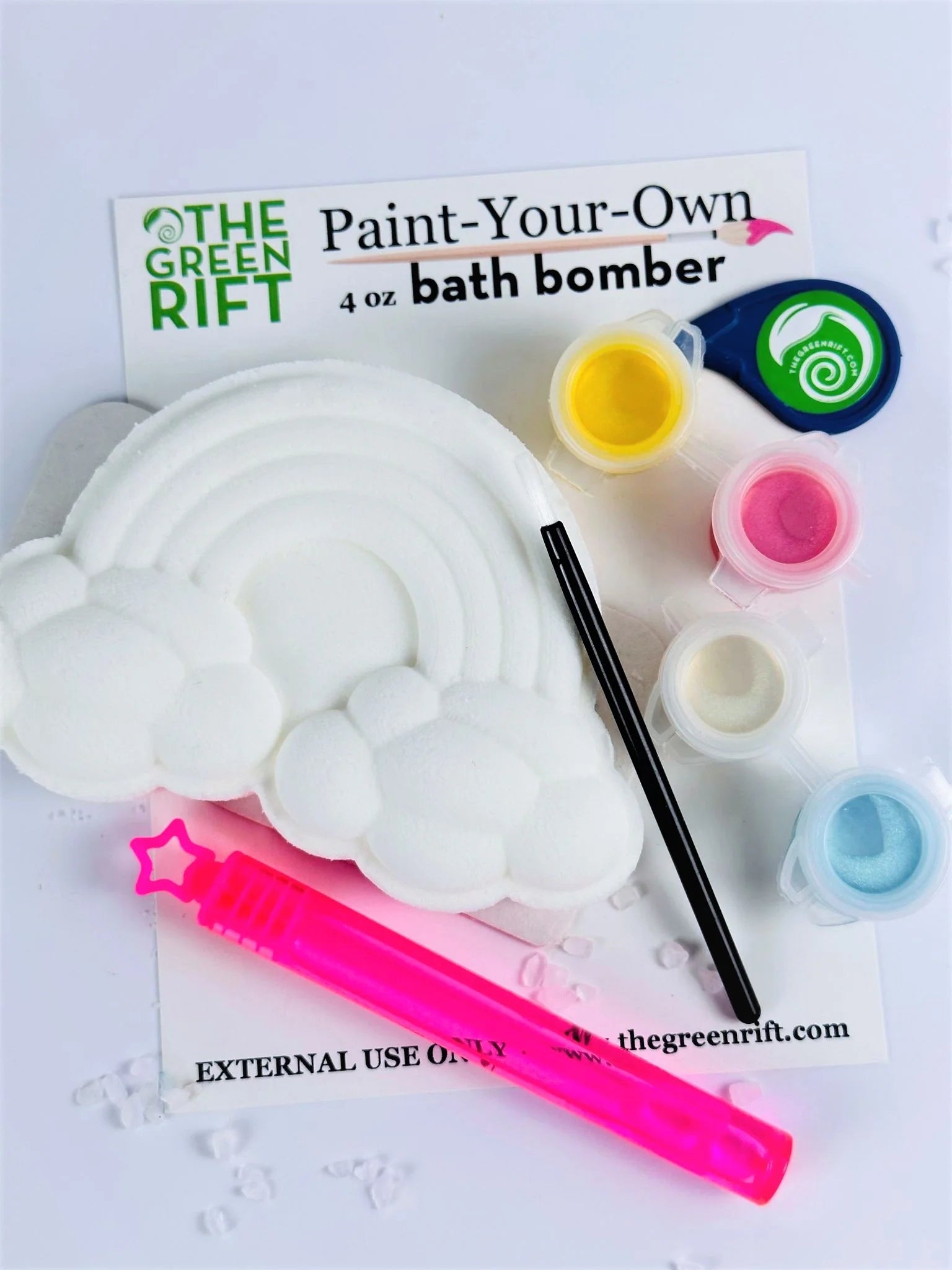 The Green Rift -Bath Bomb Paint-Your-Own Set - Rainbow