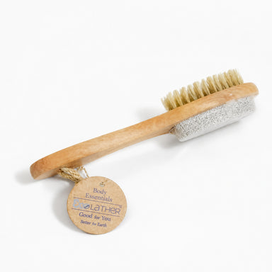 Handle Nail Brush with Natural Pumice Stone by WRSG Accessories available from White Rock Soap Gallery in Dallas