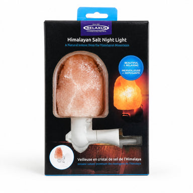 Himalayan Salt Lamp Night Light by Relaxus available from White Rock Soap Gallery in Dallas
