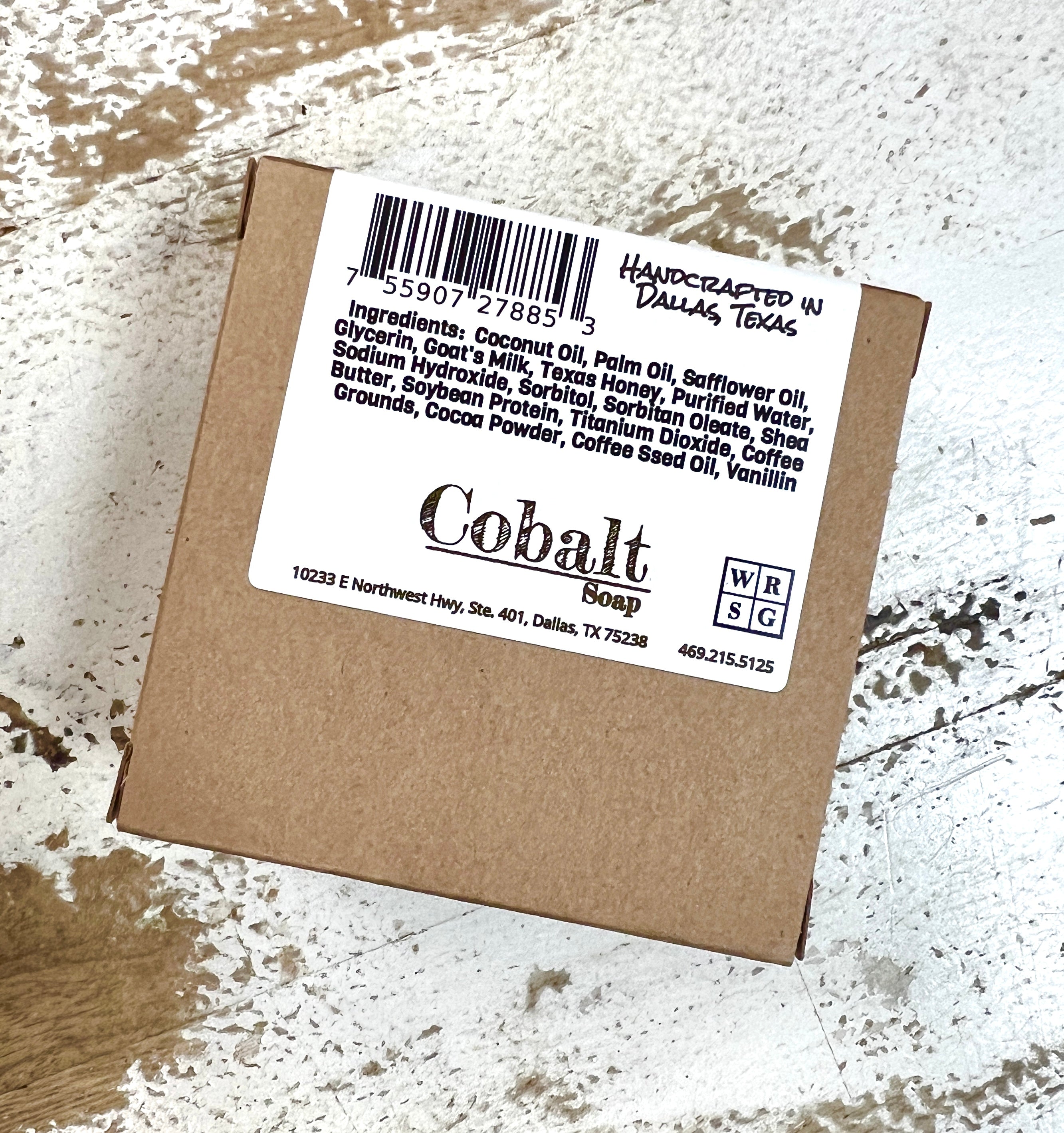 Cobalt Soap Co. Barra de jabón de café y cacao