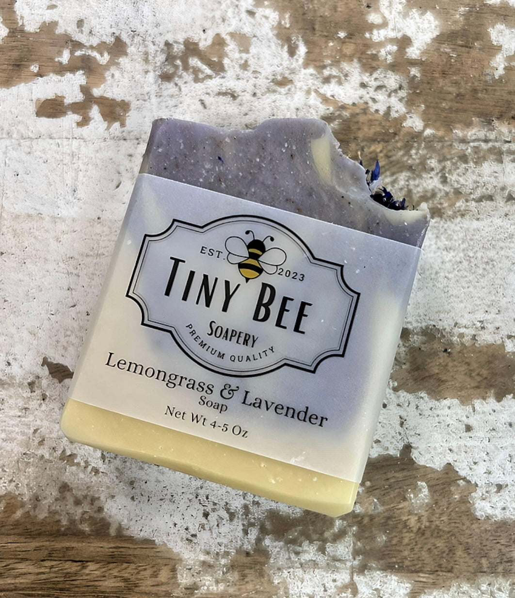 Tiny Bee Soapery Lemongrass and Lavender Soap Bar