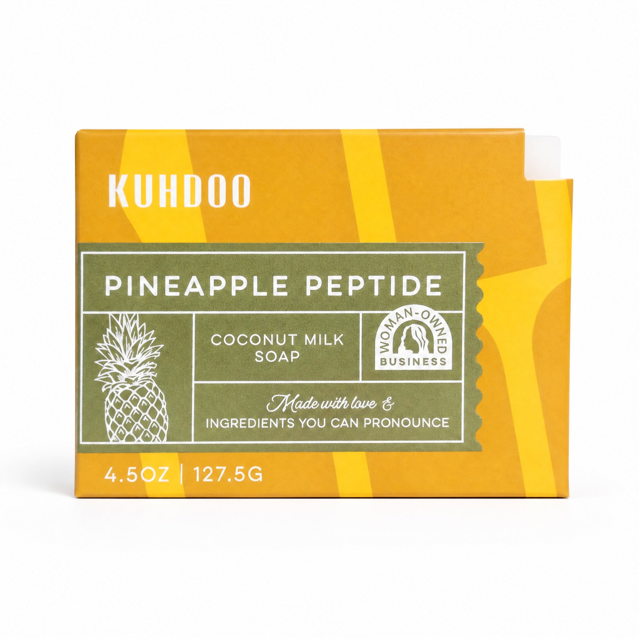 Kuhdoo Soap - Pineapple Peptide Bar Soap by Kuhdoo Soap available from White Rock Soap Gallery in Dallas