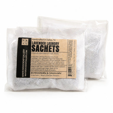 Lavender Laundry Sachets - 4 Pack by White Rock Soap Gallery available from White Rock Soap Gallery in Dallas
