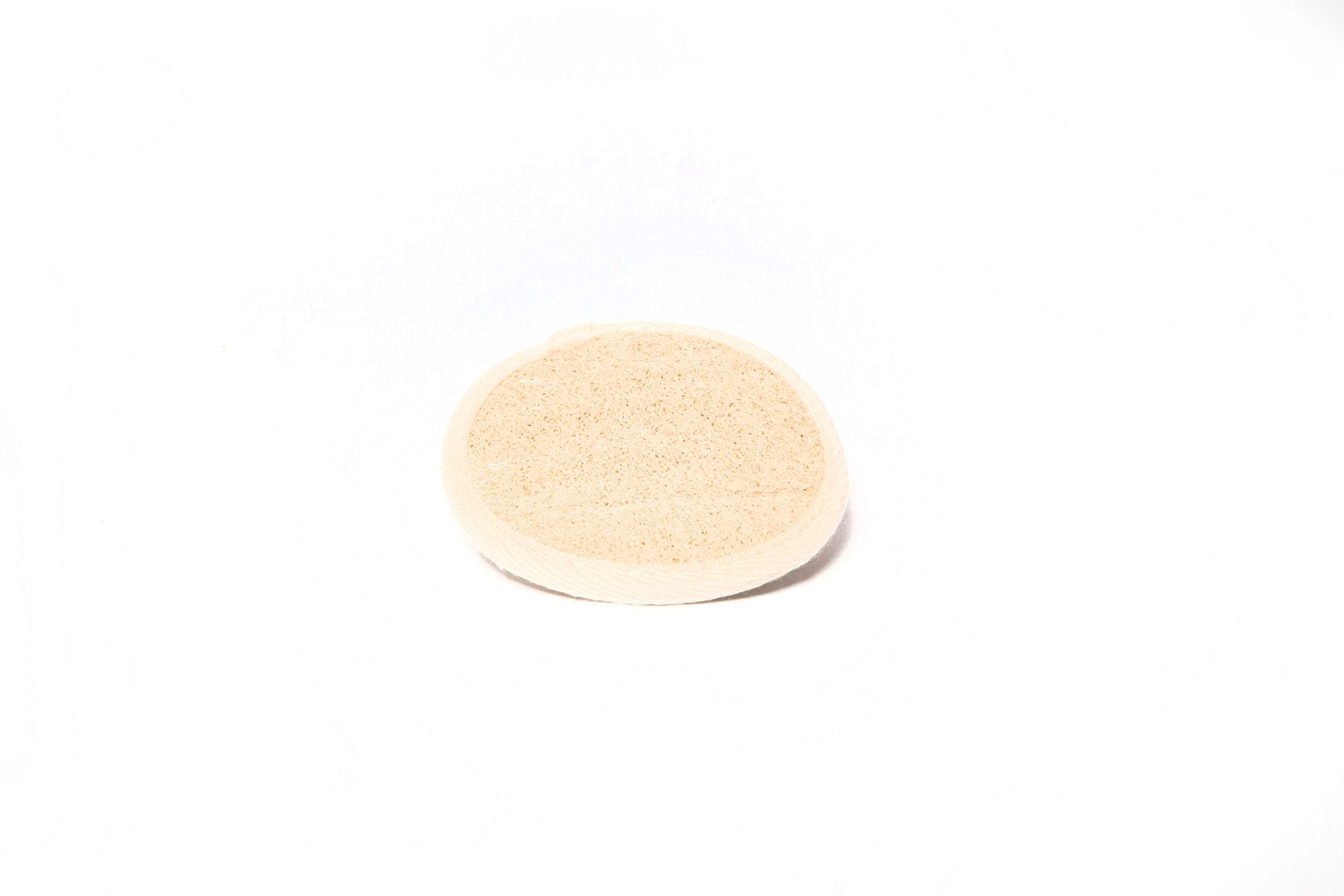3" Round loofah pad w/ terry back