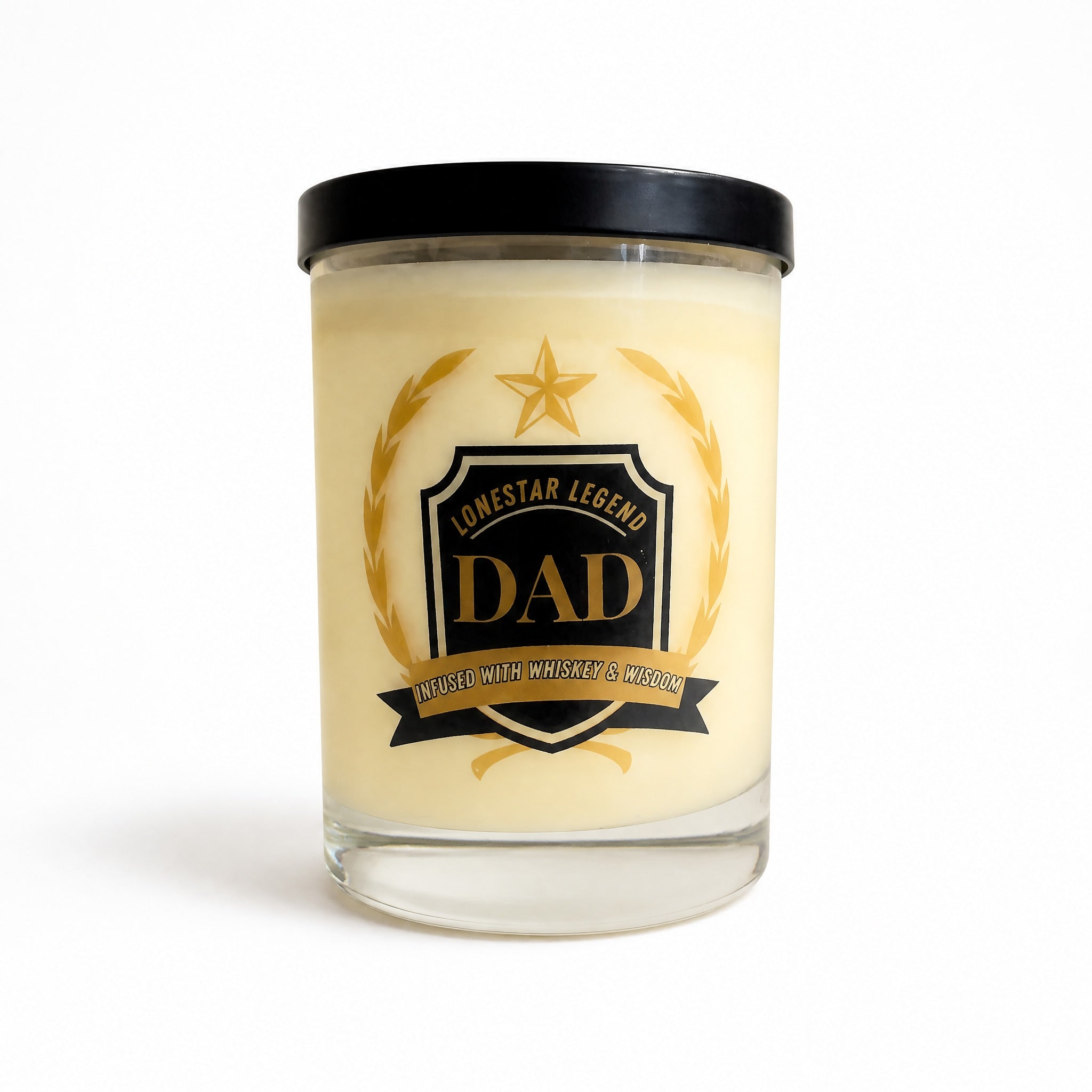 Lone Star Legend Dad Soy Wax Candle by White Rock Soap Gallery available from White Rock Soap Gallery in Dallas