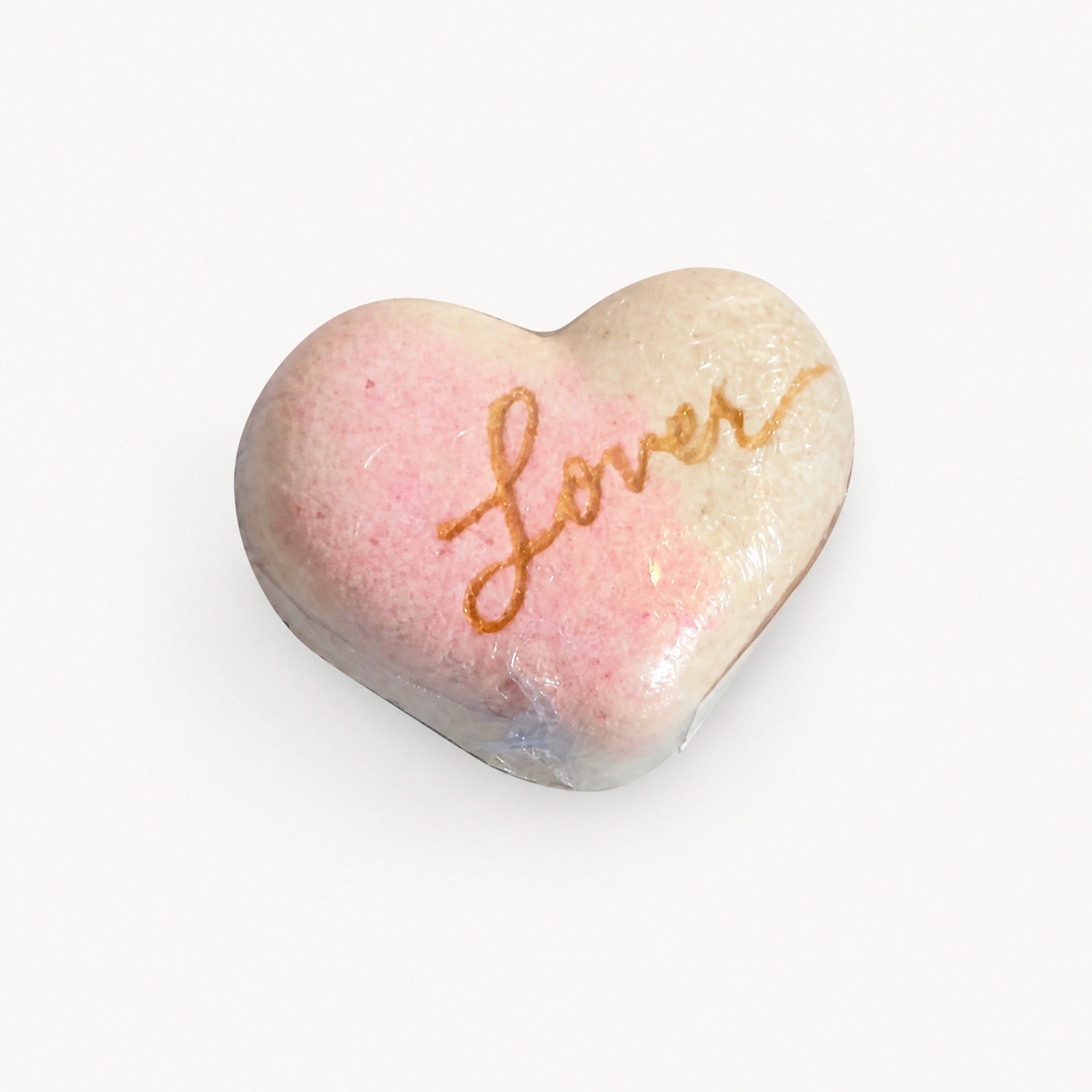 Lover Heart Bath Bomb by The Sister Made available from White Rock Soap Gallery in Dallas