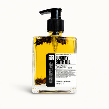 Luxurious Bath/Body Oil - Ylang Ylang Cedarwood & Rose by White Rock Soap Gallery available from White Rock Soap Gallery in Dallas